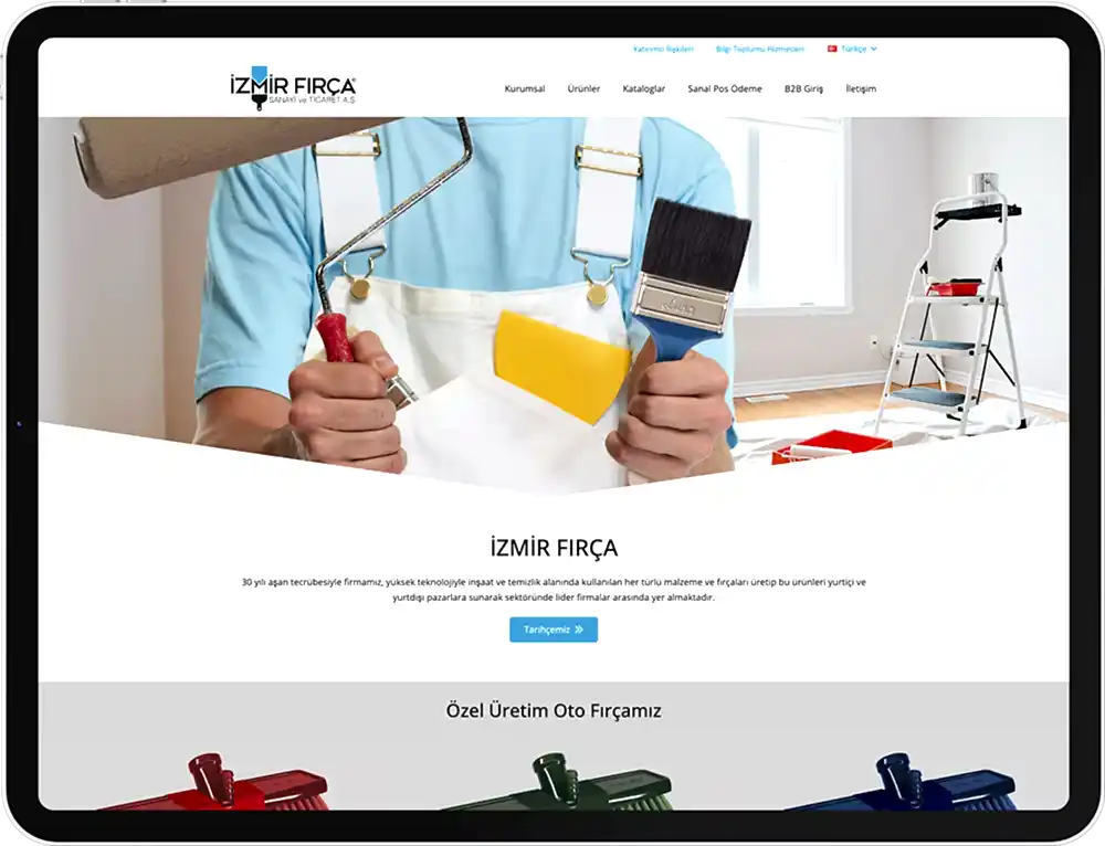 Bakı fırça web tasarım çalışması