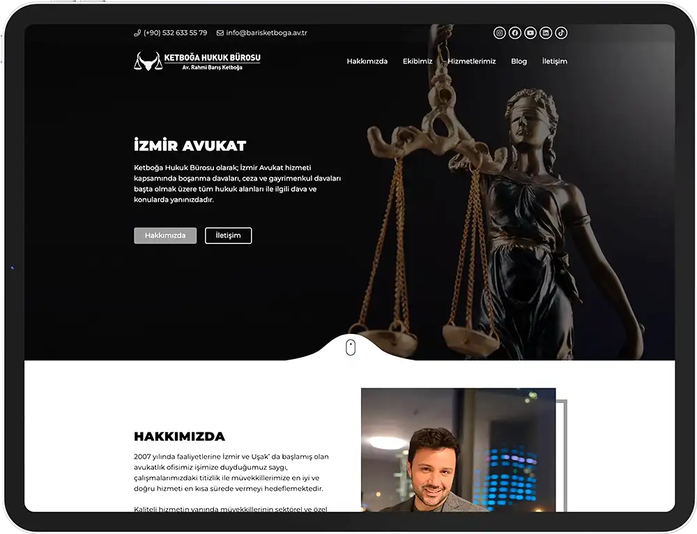 Avukat Barış Ketboğa SEO Web Sitesi