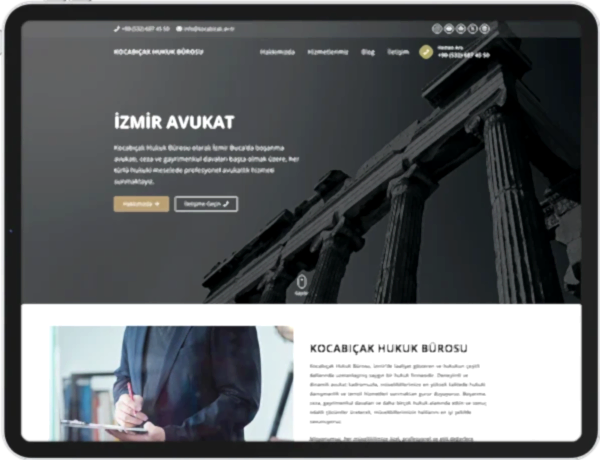 kocabıçak hukuk bürosu avukat web sitesi seo
