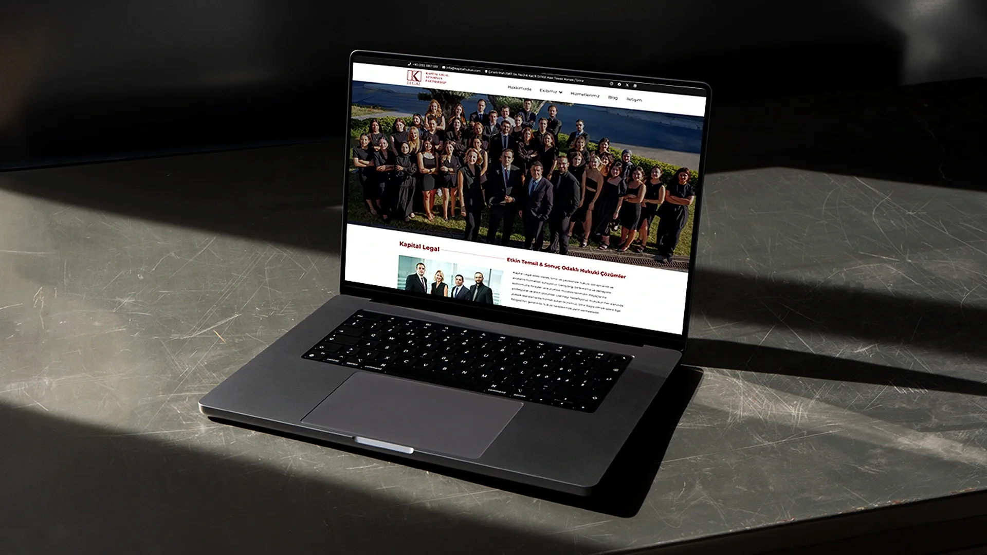 Bakı avukat kapital legal kurumsal web tasarım çalışması