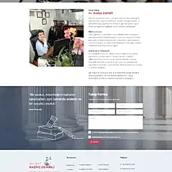 avukat raziye demirli kurumsal web tasarım çalışması