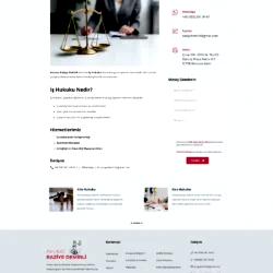 avukat raziye demirli kurumsal web tasarım çalışması