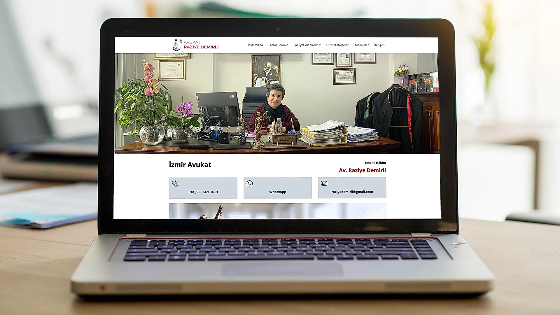 avukat raziye demirli kurumsal web tasarım çalışması