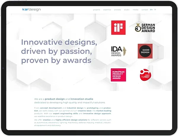 kardesign kurumsal web tasarım çalışması