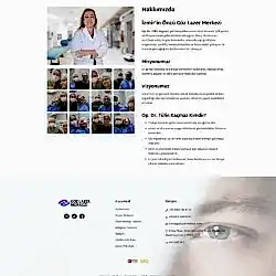 Bakı göz lazer merkezi doktor tülin kaçmaz kurumsal web tasarım çalışması