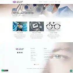 Bakı göz lazer merkezi doktor tülin kaçmaz kurumsal web tasarım çalışması