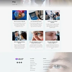 Bakı göz lazer merkezi doktor tülin kaçmaz kurumsal web tasarım çalışması