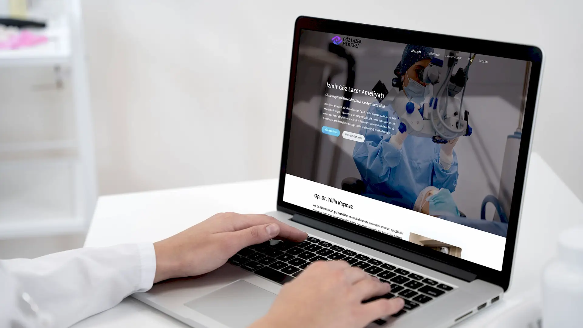 Bakı göz lazer merkezi doktor tülin kaçmaz kurumsal web tasarım çalışması